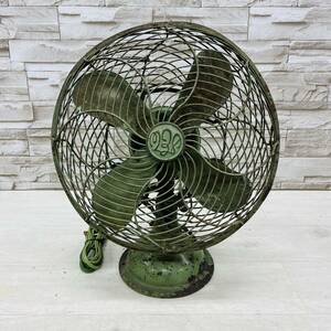 *1 jpy ~* Shibaura factory made of metal 4 sheets wings electric fan Shibaura retro electric fan Shibaura Showa Retro that time thing Vintage antique 
