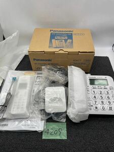 Panasonic VE-GD27DL-W ホワイト コードレス電話機 電話機 子機 元箱 パナソニック 付属品 通電未確認 当時物 現状品 u4209