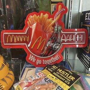 [Made in usa]Vintage Mcdonald's Sign[ цельный табличка ] Mac Coca Cola магазин дисплей 