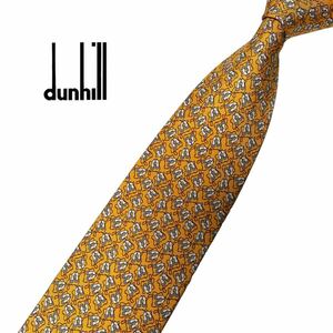 dunhill ネクタイ やや細身 パターン柄 ダンヒル USED 中古 m1125