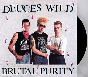 廃盤 LP レコード ★80's UK ネオロカ 1989年 オリジナル盤 Deuces Wild / Brutal Purity ★ ネオロカビリー STRAY CATS ストレイ キャッツ