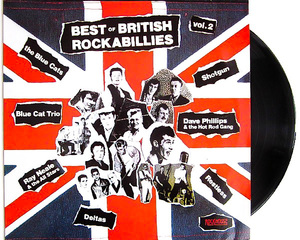 綺麗 良好 ★ 廃盤 LP レコード ★ 1982年 オリジナル盤 ★ 80's 超名盤 ネオロカ コンピ BEST OF BRITISH ROCKABILLIES 2 ネオロカビリー