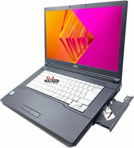 高性能ノートパソコン MSオフイス 2021付き, Windows 11 FMV LifeBook A576 Core i5, 15.6型, メモリ 16GB, SSD 1000GB (1TB), DVD, HDMI, 