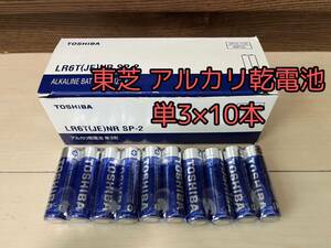 【10本】東芝(TOSHIBA)アルカリ乾電池 単3 