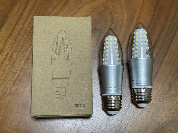 E26 LED 昼光色 LED電球 E26口金 2個セット