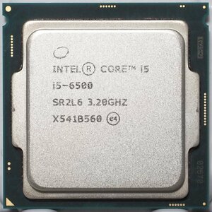 Intel Core i5-6500 SR2L6 LGA1151 Skylake-S 4コア 4スレッド 3.20GHz