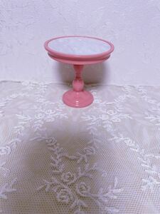 KLOKA TEA TABLE small coral pink Cherry Chan Blythe 1/6 doll furniture 
