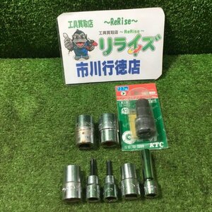 KTC ソケット8本セット【中古】※型番等の商品の状態に関しましては、掲載画像にてご確認ください