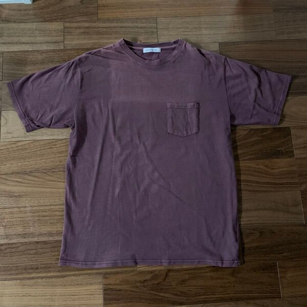 CIAOPANIC フェード ポケットTシャツ バーガンディー XL
