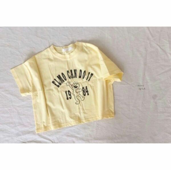 LINDO*キッズ*エルモ*Tシャツ*イエロー*9*110