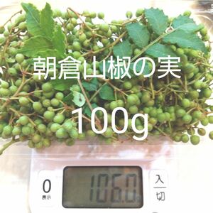 朝倉山椒の実 100g