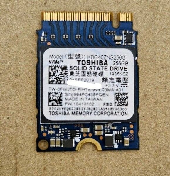 NVMe SSD M.2 2230 TOSHIBA 256GB