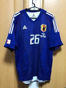 希少 adidas アディダス サッカー 日本代表 オールド ユニフォーム レプリカ Tシャツ XO 日本製 2002 JAPAN VS REAL MADRID