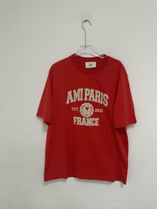 AMI Paris アミパリス Ami Paris France T-Shirt Black ロゴ Tシャツ 希少 中古 Mサイズ
