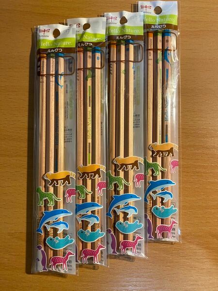 【新品未使用】かきかた鉛筆B ハローネイチャー3本セット×4