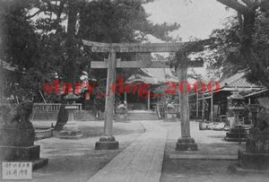 複製復刻 絵葉書/古写真 東京 向島 隅田川 牛嶋神社 牛御前社 明治期 WA_094