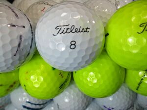 4895【特A２級】タイトリスト Titleist PROV1/PROV1X [イエロー/ホワイト] 50個