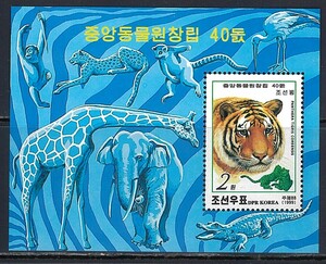 北朝鮮 1999年 #3853(NH) 平壌動物園40年 / 虎