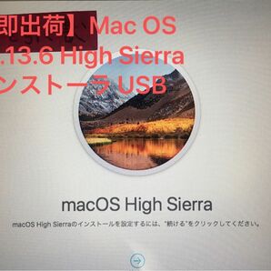 【即出荷】Mac OS 10.13.6 High Sierra インストーラ USB
