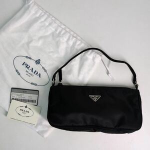  Prada PRADA nylon triangle Logo te Hsu to nylon accessory pouch N0613
