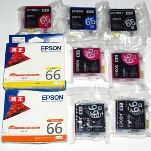 エプソン EPSON 純正インク IC9CL66 ( BK66 Y66 M66 R66 OR66 BL66 MB66 ) 7色9本組　送料185円～　