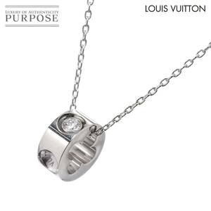  Louis Vuitton LOUIS VUITTON хлеб Dante . вентилятор план to diamond колье 48cm K18 WG 750 Empreinte Necklace[ сертификат ] 90231420