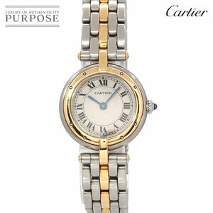  Cartier Cartier bread tail SM 1 low round combination Vintage lady's wristwatch K18YG quartz Phantere 90236404