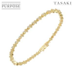 タサキ TASAKI ダイヤ 0.85ct ブレスレット 17.5cm K18 YG イエローゴールド 750 田崎真珠 Diamond Bracelet 90233964