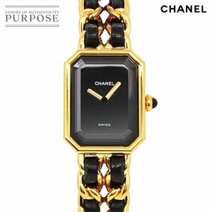 シャネル CHANEL プルミエール Mサイズ H0001 ヴィンテージ レディース 腕時計 ブラック ゴールド クォーツ Premiere 90237735