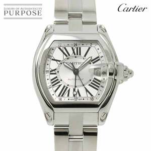 カルティエ Cartier ロードスターGMT W62032X6 メンズ 腕時計 デイト シルバー オートマ 自動巻き ウォッチ Roadster 90237134