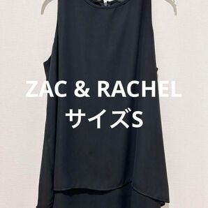 【ZAC&RACHEL】ノースリーブ トップス Sサイズ (ブラック)