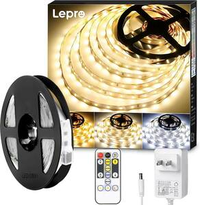 Lepro LED テープライト 10m ledテープ 電球色・昼光色・昼白色 調光調色 明るさ調整 間接照明 リモコン付き イル