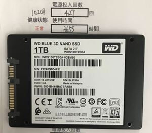 10208中古品 2.5インチSATA WD 1TB *1動作確認済み 返品返金対応 納品書発行可(商品説明文ご確認下さい)