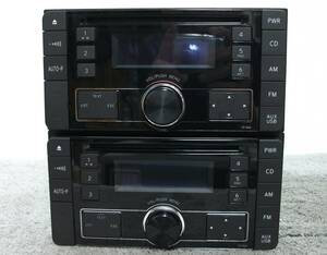 送料無料 2台セット トヨタ 純正 CP-W64 DEH-8138zt 08600-00M10 CD/USB/AUX CDデッキ CDプレーヤー ジャンク