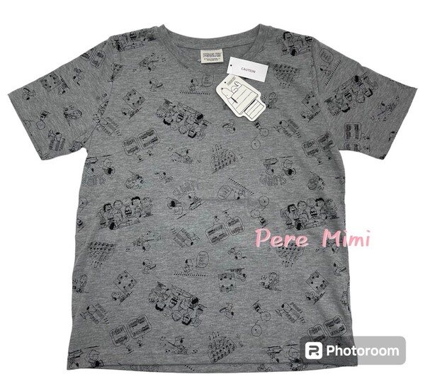 スヌーピー レディース Tシャツ SNOOPY Mサイズ 新品未使用 タグ付き 音楽隊 総柄