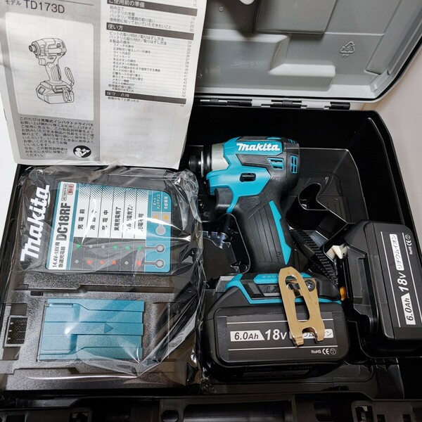 ブルー Makita マキタ 18V インパクトドライバー TD173