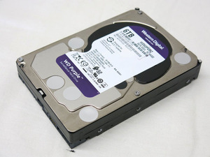 06K056 [WD Purple] WesternDigital 3.5インチ SATA HDD 「 6TB 」(6000GB) 中古 正常確認 現状売り切り