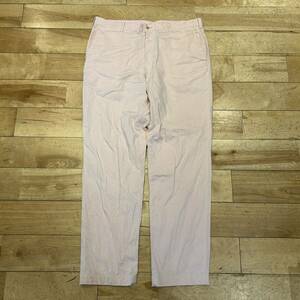*PAPAS/ Papas / chinos / cotton pants / flax /linen/ stretch pants / stretch / pink / men's /XL size 
