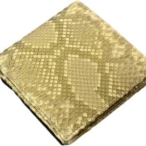 【ブラックフライデータイムセール】【送料込み】【限定】【新品】【税込み】パイソン☆薄金加工☆無双タイプ☆日本製☆ショートウォレット