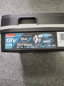 【未使用】makita マキタ TD173DRGX 充電式 インパクトドライバ ブルー 純正 バッテリー&#215;2 充電器 付