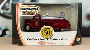 未開封 マッチボックスコレクターグッズ MATCHBOX 1939 Bedford Fire 1/43 スケール 50周年記念 箱ダメージ