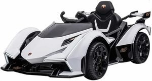  passenger use radio-controller Lamborghini V12 Vision gran turismo [ white ][ Honshu * Shikoku is free shipping!] toy for riding child present 2~8 -years old 