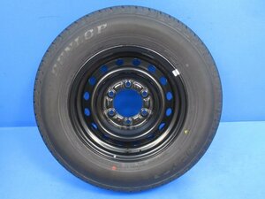 2024年製タイヤ 新車外し ハイエース 200系 純正 15X6J PCD139.7 6穴 195/80R15 107/105S LT 15インチ ホイール 1本 (g096063)