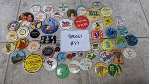  can badge overseas edition Vintage English * French (100 set. #54)