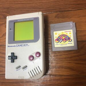 Nintendo Game boy console game tested 任天堂 ゲームボーイ 本体　カービィのピンボール付　動作確認済 初代　グレー