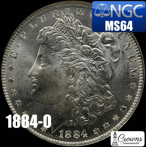 1884-O モルガンダラー NGC MS64 Morgan dollar