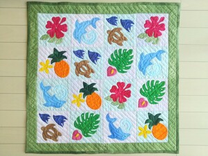  hand made * Hawaiian quilt * baby quilt * tapestry 