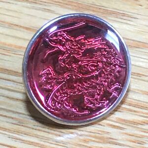 学ラン用前ボタン ドラゴンエポ釦 5個セット ピンク系色
