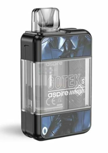 新品 Aspire GoTek S Pod System Kit 650mAh 4.5ml ブラック　電子タバコ　アスパイア　ゴーテックS　ポッド　ベイプ