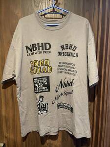 NEIGHBORHOOD ネイバーフッド 22SS NBHD ロゴ Tシャツ 半袖 グレー 　XL